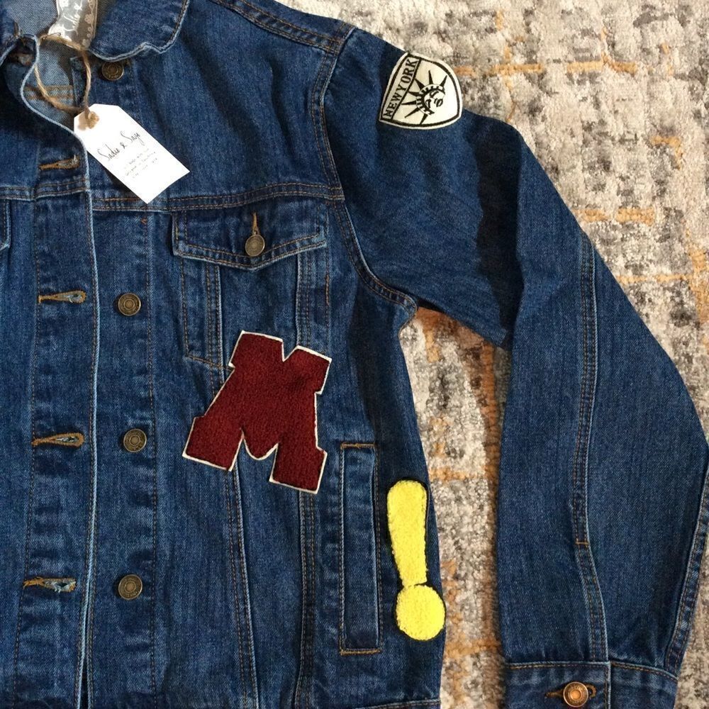 Anthropologie PATCHWORK DENIM JACKET! SIZE S - Picture 3 of 8